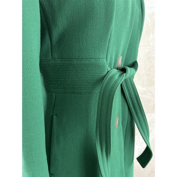 VTG J.Crew Belted Wool Lady Day Coat P8 Kelly Green, Classic Preppy Jenna Lyons - Picture 7 of 15